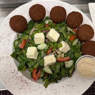 Greek Salad with Falafel